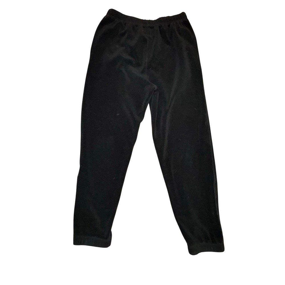 Polo Sport Ralph Lauren Fleece Pants Mens Black Polartec Ankle Zip 90s Small - Picture 2 of 9